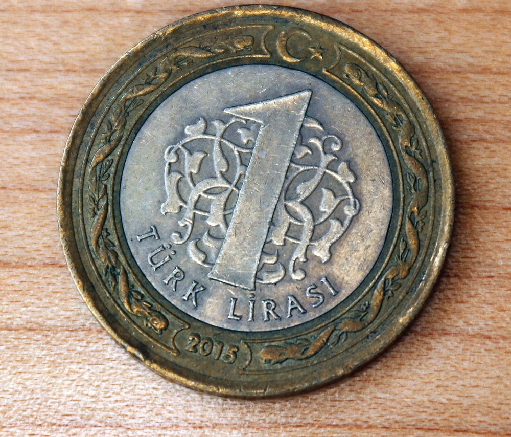 2015 Turkey 1 Lira Bi-Metallic