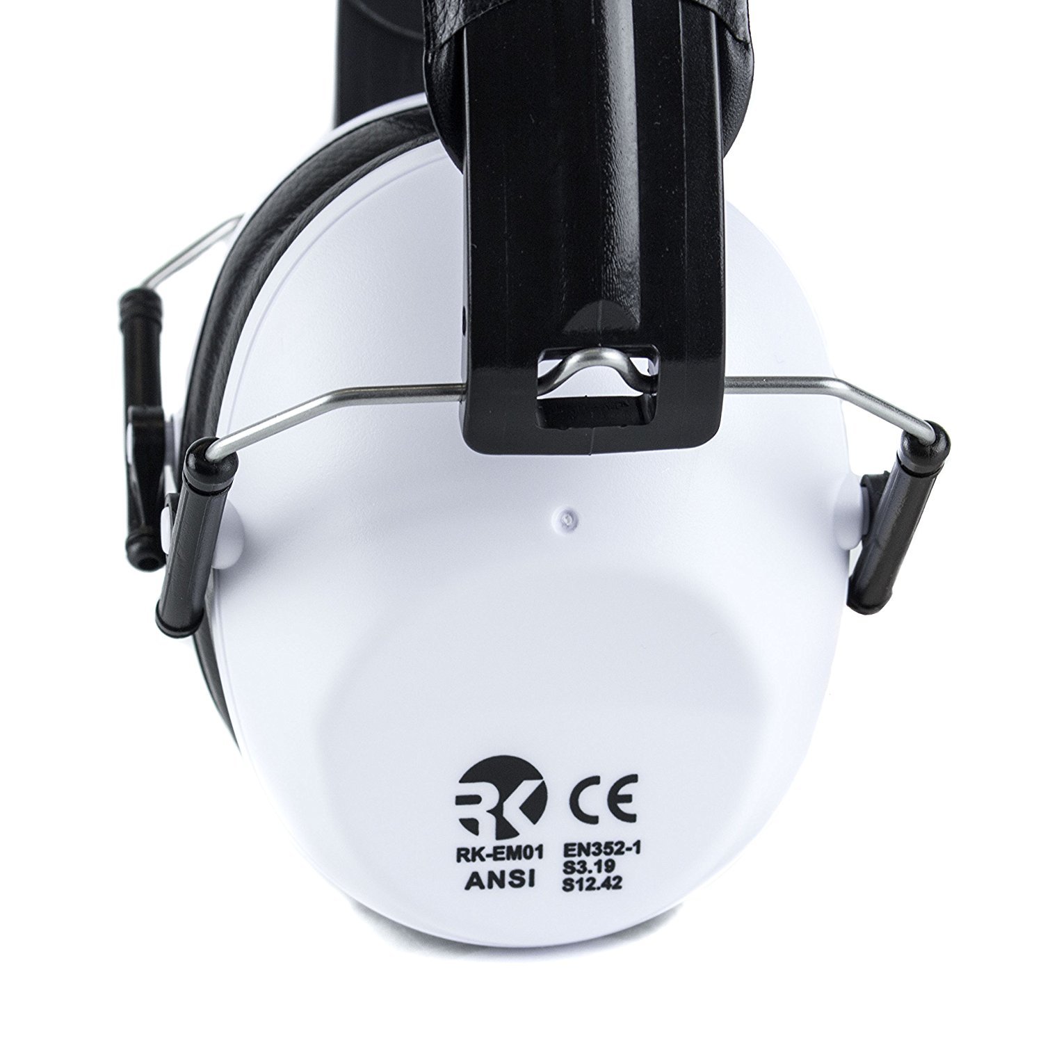 SHOOTING FIRING GUN RANGE NOISE REDUCTION EAR MUFFS HEARING PROTECTION WHITE