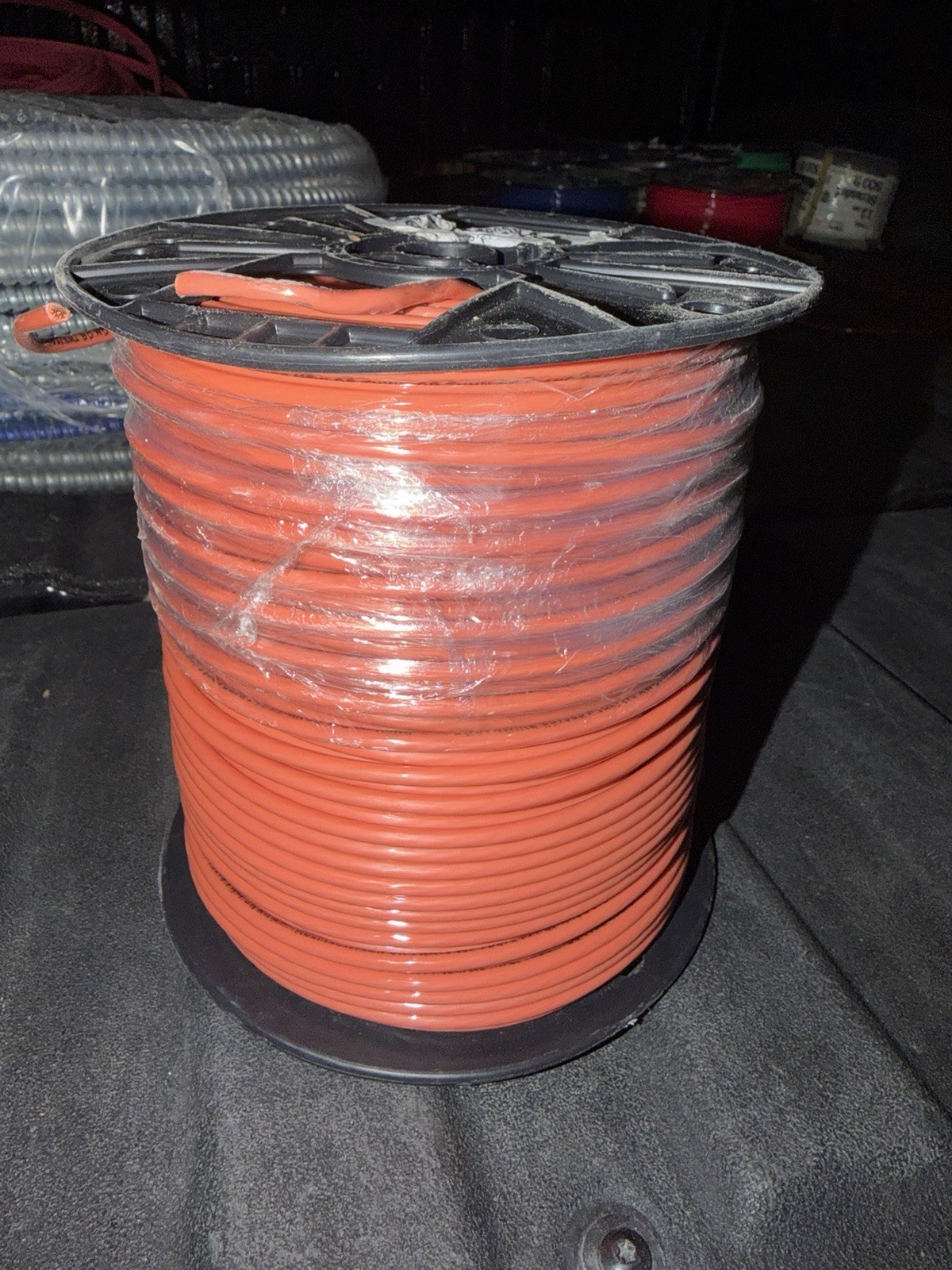 10 AWG THHN Stranded Copper Wire, PVC Insulation, Orange, 500 ft
