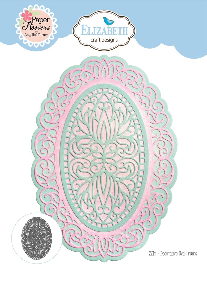 Elizabeth Craft Metal Die-Decorative Oval Frame
