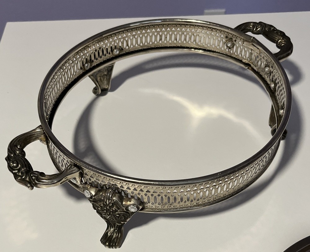 Vintage Silver Plated Server Base & Lid For Casserole Baking Serving Dish