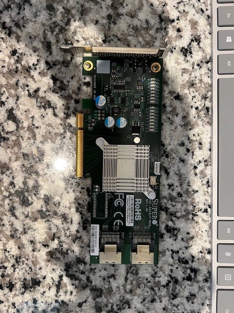 Storage Controller Supermicro AOC-SAS2LP-MV8 Plug-in Card Storage Controller -