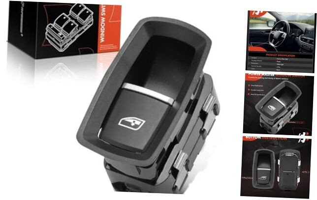 Power Window Switch Compatible with Porsche 911 2012 2013 2014 2016, Cayenne