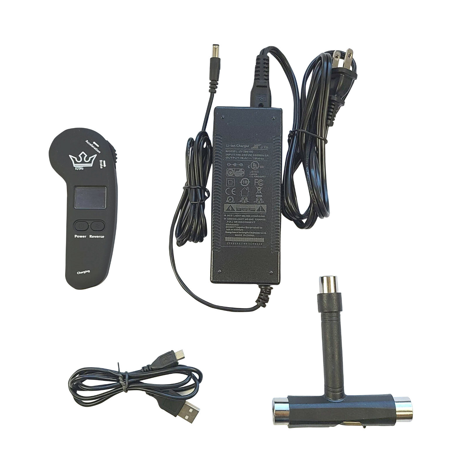 KYNG Electric Skateboard 29" with LCD Wireless Remote 15 MPH