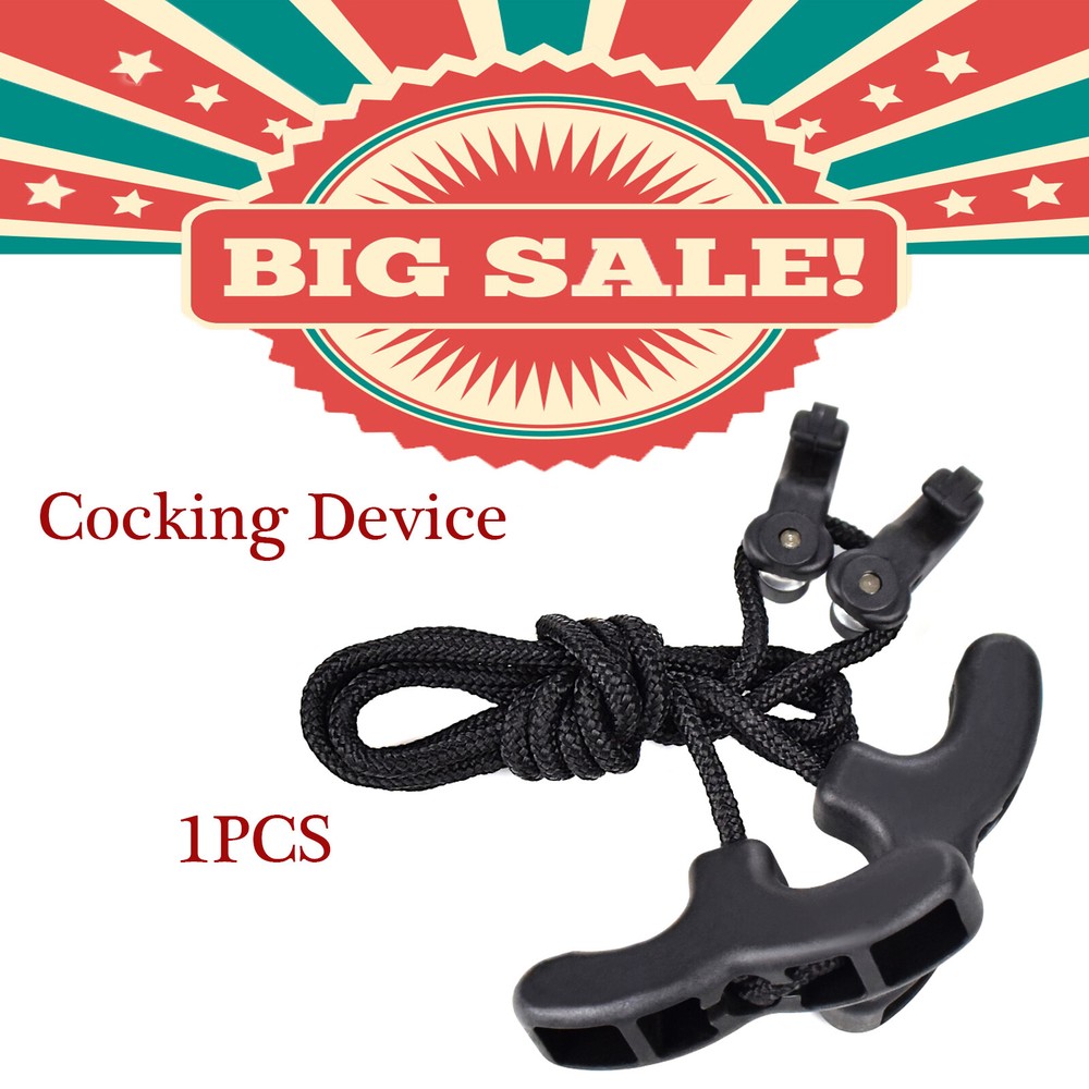 YLSIO Archery Crossbow Cocking Devices Double T Handled Strings Rope Pull Tool