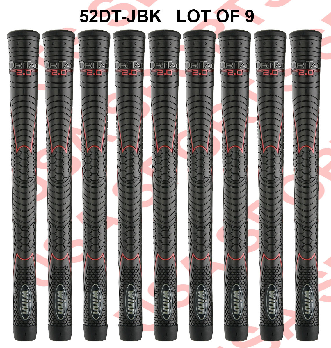 Winn DRI-TAC 2.0 STANDARD Jet Black Golf Grip - 52DT-JBK