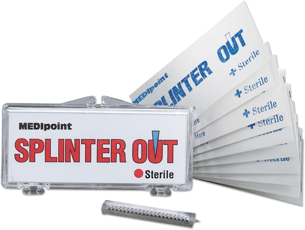 10 Count Splinter Out Tool Set - Portable First Aid Kit Refill for Home & Work