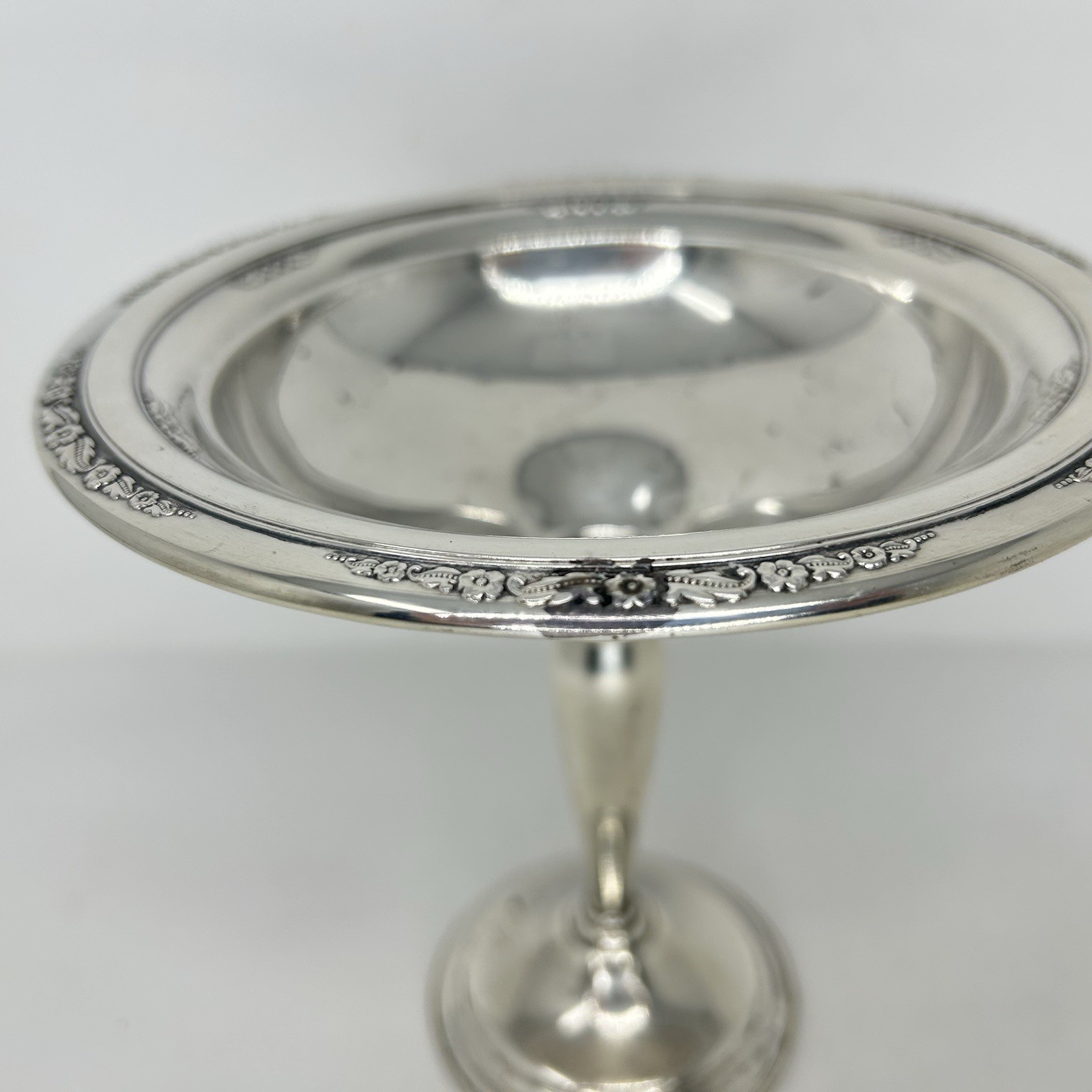 International Silver Courtship T200 Sterling Silver 6 Inch Compote Candy Dish