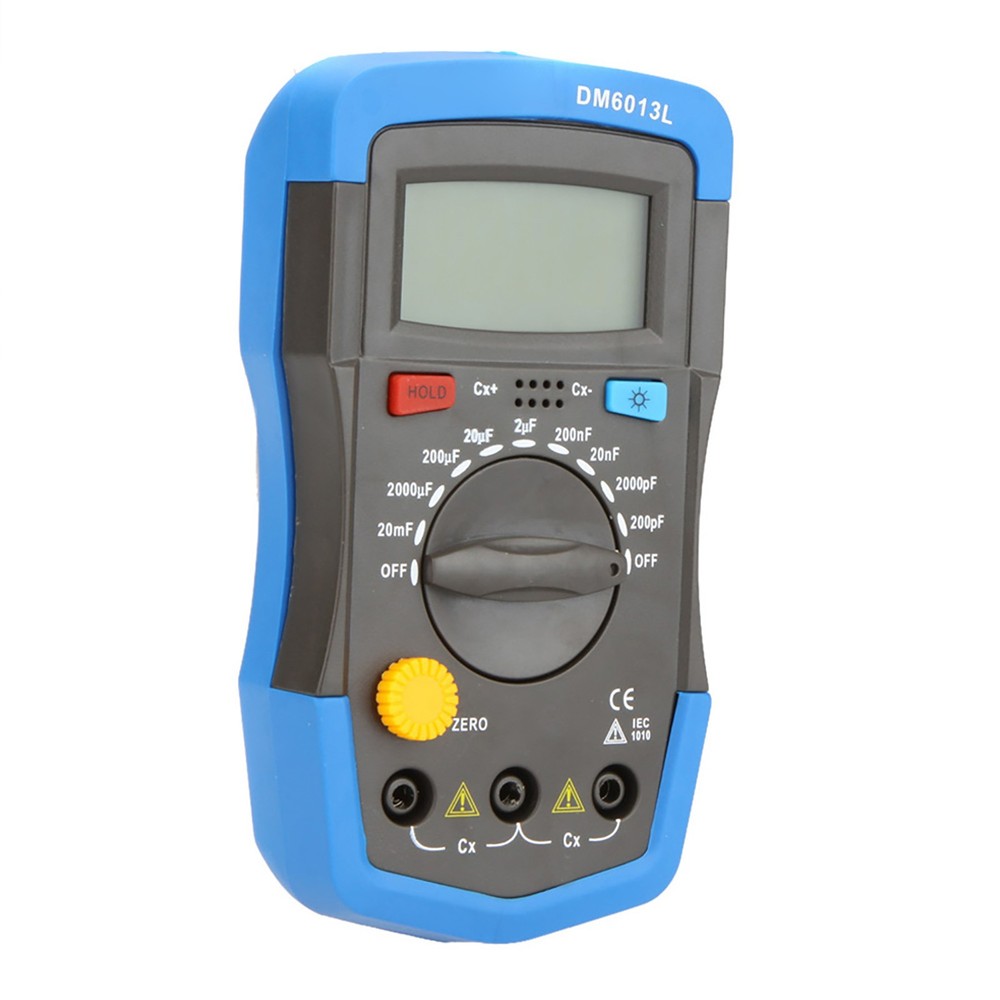 DM6013L Handheld Digital Capacitance Meter Capacitor W/ LCD Backlight P0G4