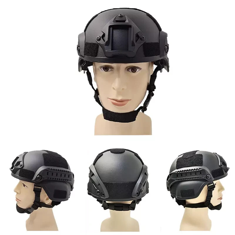 Black Tactical Helmet for Training and Airsoft