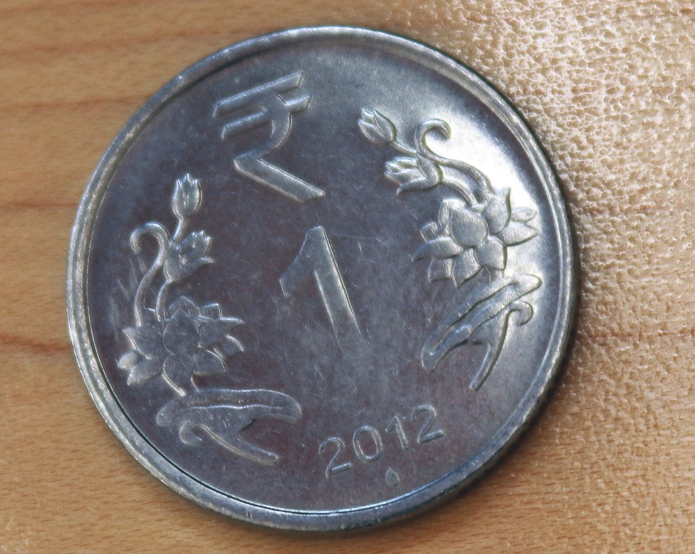 2012 India 1 Rupee Bombay Mint