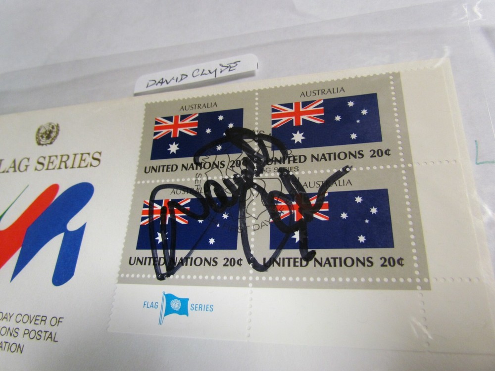 David Clyde Signed Autographed First Day Cover Envelope