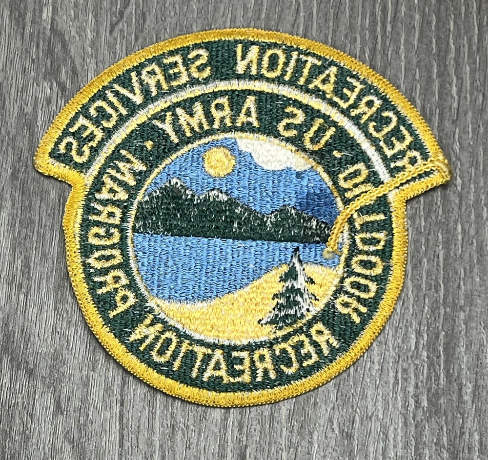 US Army Outdoor Recreation Program Recreation Services Embroidered Uniform Patch