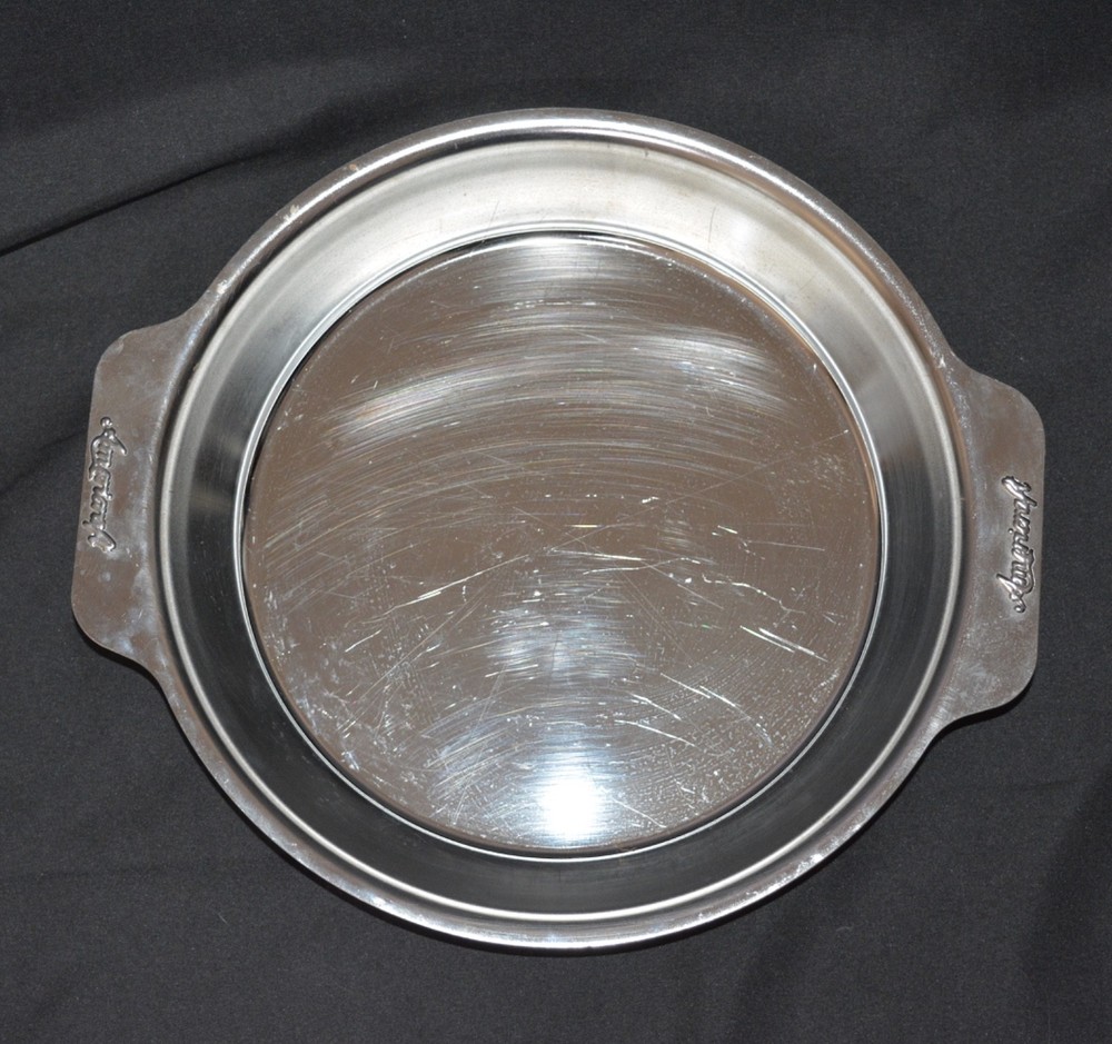 Americraft PIE Pan Kitchen Craft Multiply Stainless Bake Dish Augratin EUC 10"