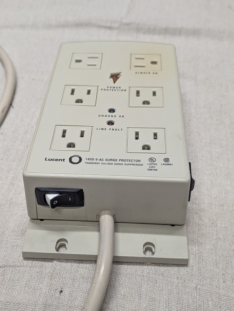 Lucent 145D 6-AC Surge Protector Transient Voltage Surge Suppressor