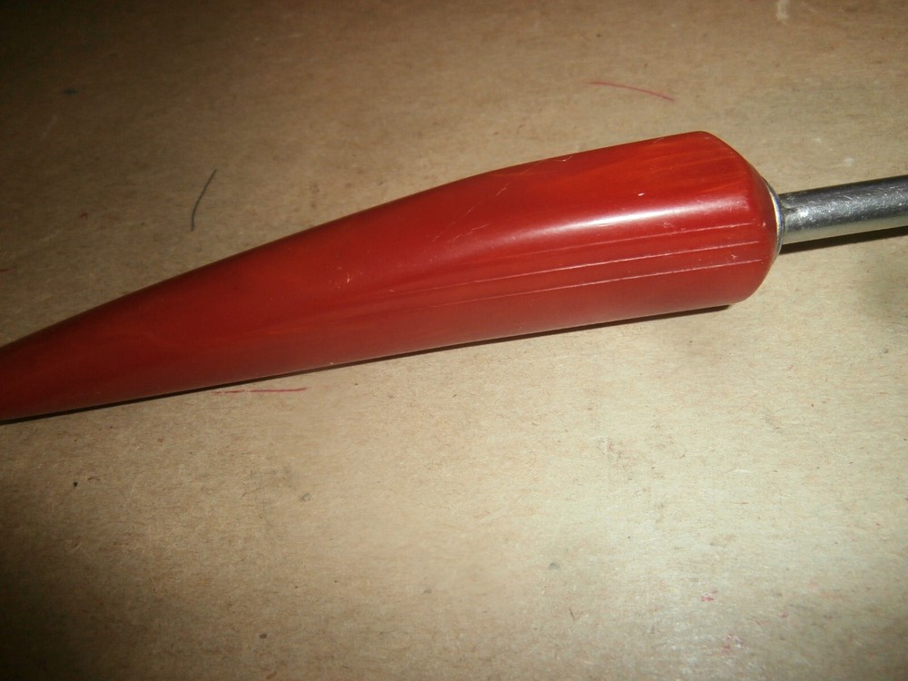 Vintage Bakelite Red Handle Meat Serving Fork Androck