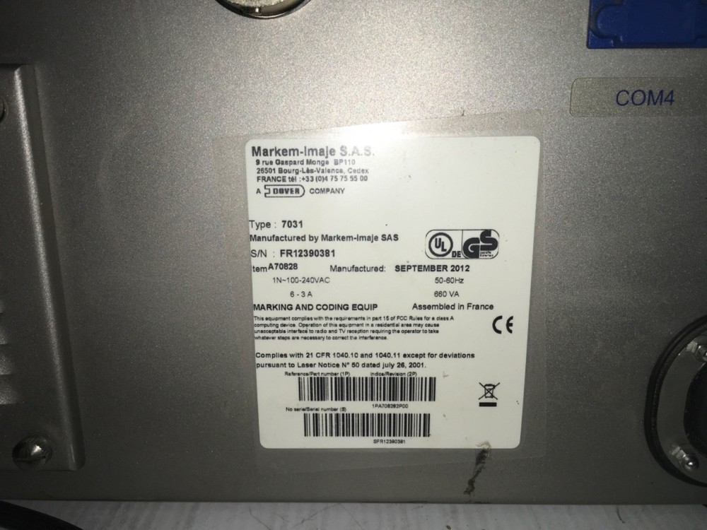 MARKEM IMAJE 7031L Controller Laser Printing SmartLase & Lightjet Vector Printer