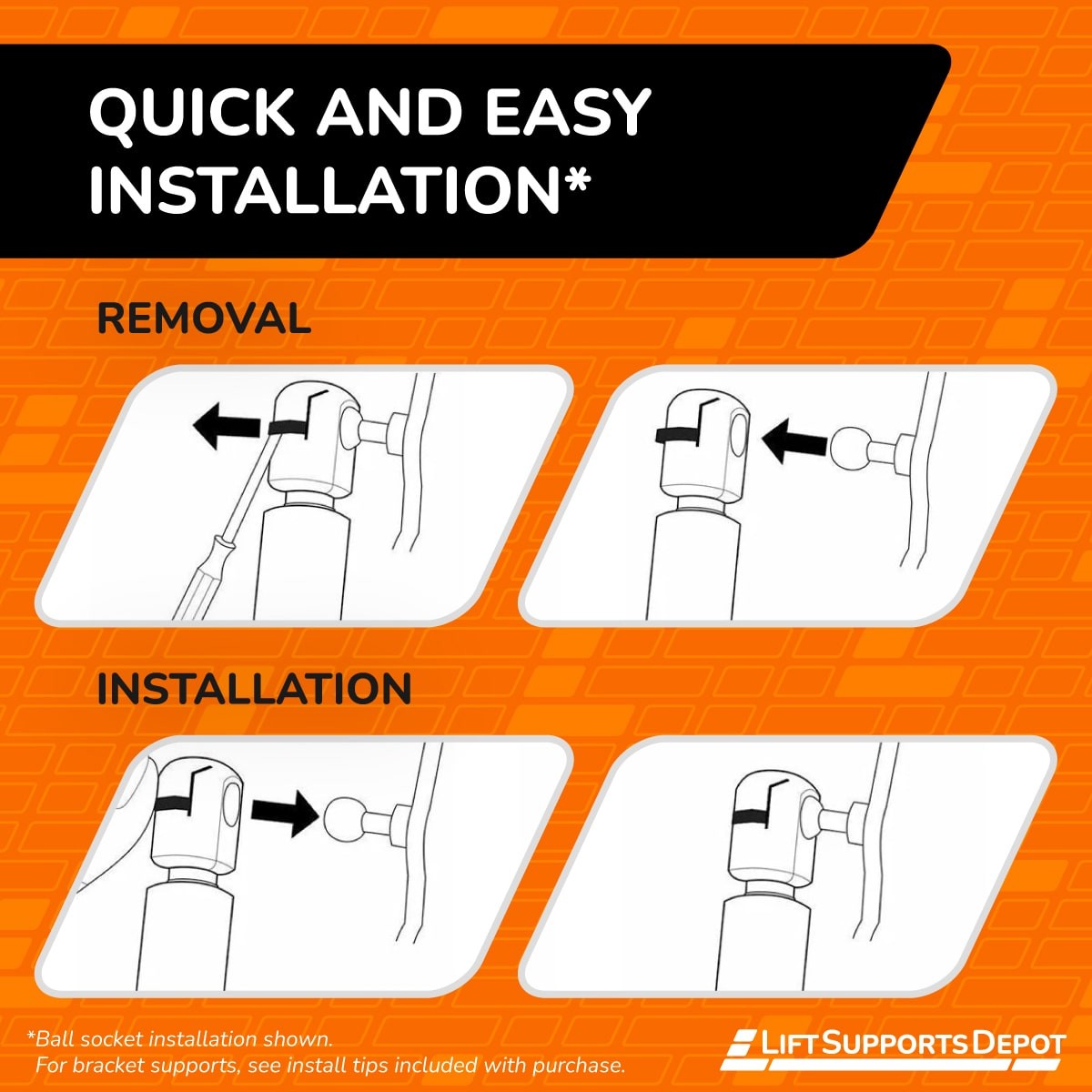 Qty 2 Lift Supports Depot PM3322T Fits NSX 1991 to 2005 Trunk Shocks