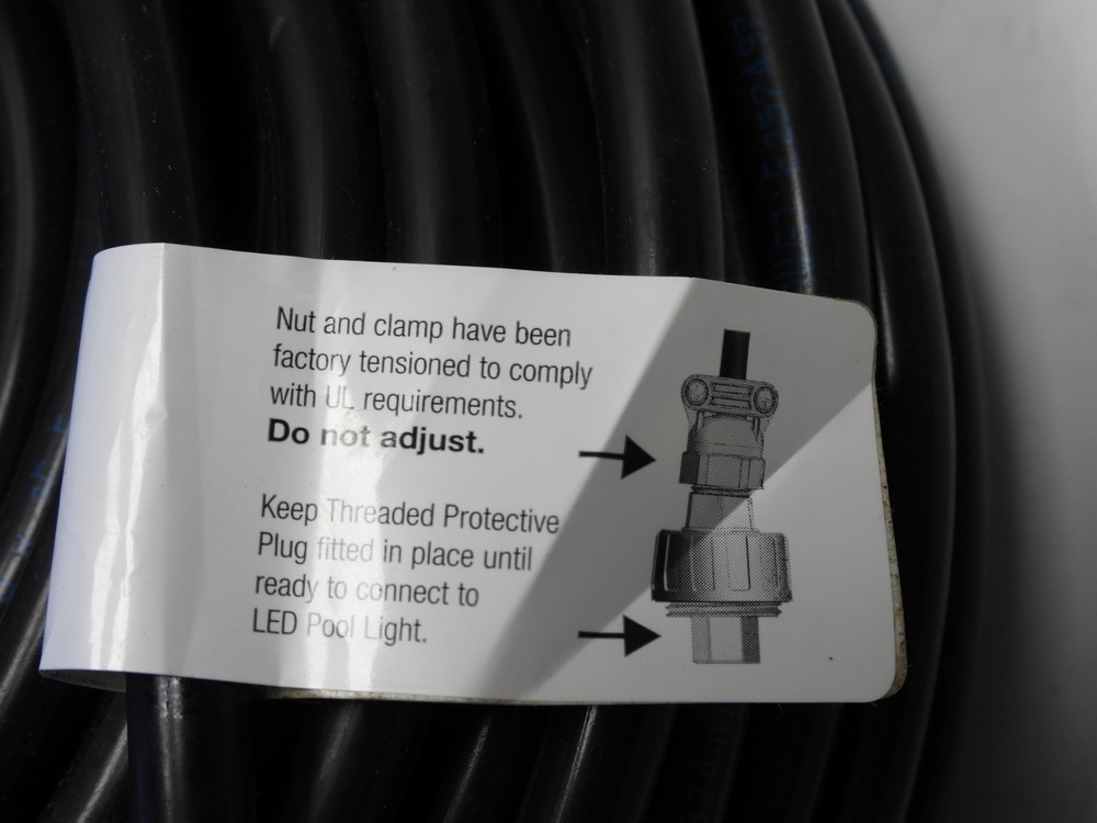 100ft Blue Square Low Voltage Power Cord 2-Wire