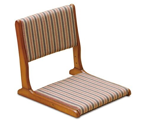 Japanese Tatami Floor Chair Zaisu W17.3 x D20.6 x H18.1 For a kotatsu