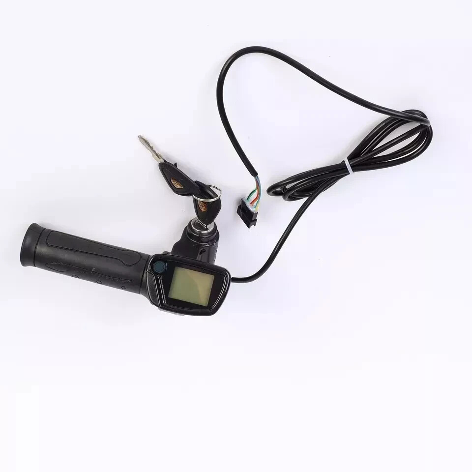 36V/48V electric scooter throttle handle with keylock power indicator light