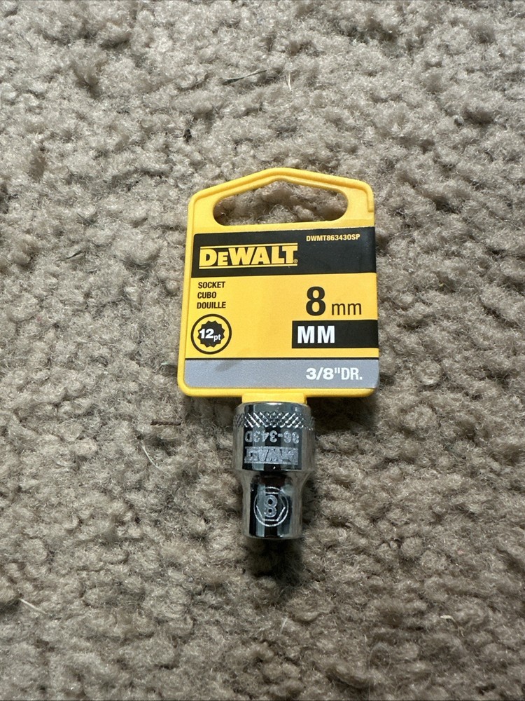 DeWalt 8mm Socket 6 Point 1/4" Drive DWMT863030SP