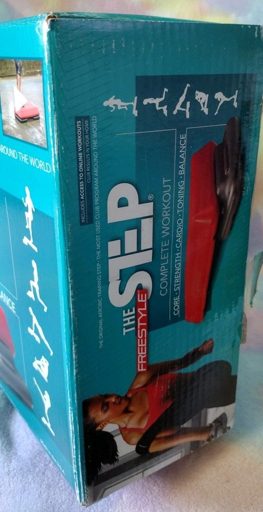 The Freestyle Step Complete Workout Aerobic Platform Stepper New, Open Box