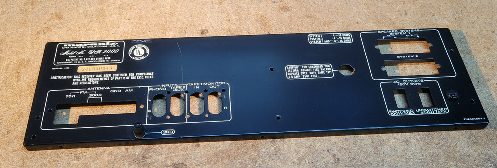 Marantz SR-2000 Back Plate