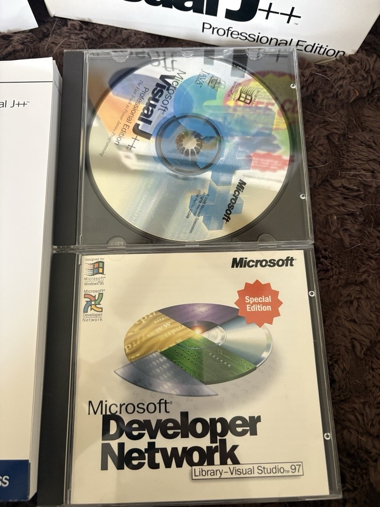 Microsoft Visual J++ Professional Edition Java active x Big Box L@@k
