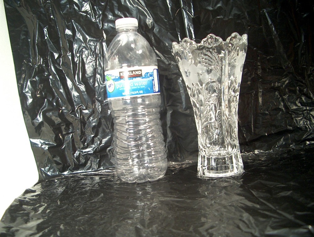 CRYSTAL VASE 6 1.2"