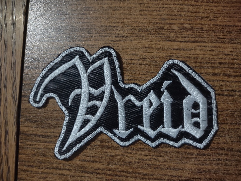 VREID,SEW ON WHITE WITH WHITE BORDER EMBROIDERED PATCH