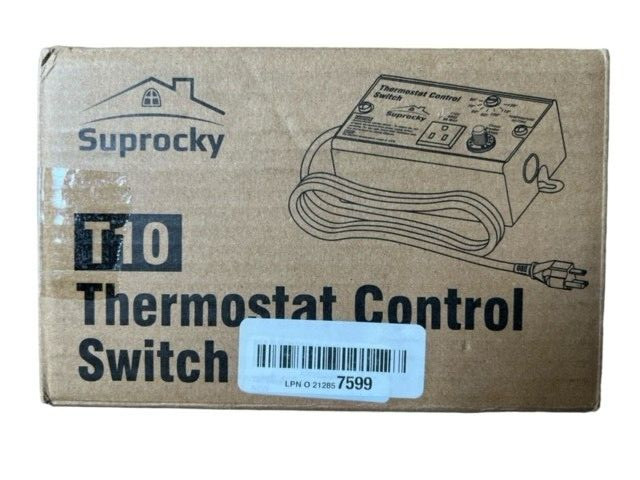 Suprocky Thermostat Control SwitchSocket And Overload Protector