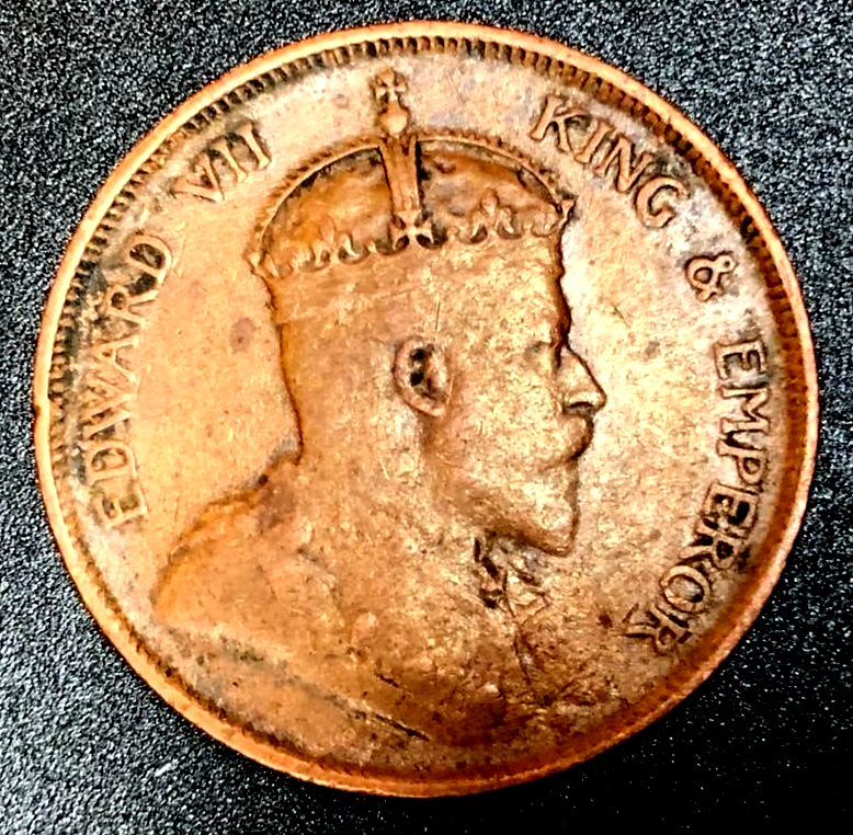 Straits Settlements, 1903, 1 Cent, King Edward VII, Key year