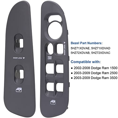 Power Window Switch Bezel Driver Passenger Front Door Control Panel Obaee