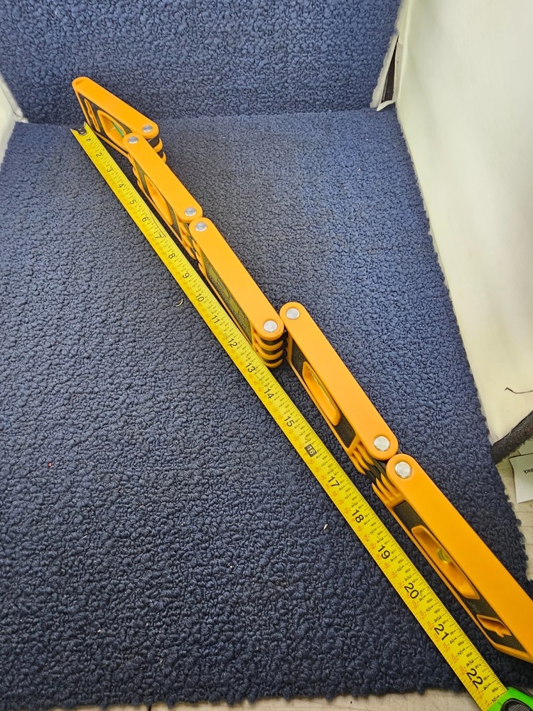 Performance Tool PT W5703: Folding Level 24" Level for Corners & Edges Yellow