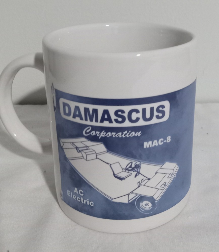 Damascus Coal Mining Machine 11oz Coffee Mug See Description