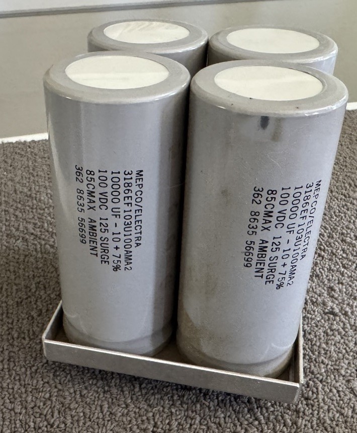 Crown PSA-2 Main Filter Capacitors And Mounting Bracket