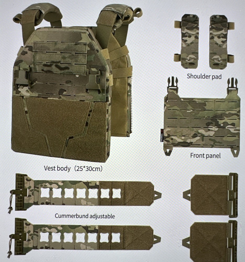 Tactical Vest for Men - Lightweight Quick Release Modular Vest Adjustable