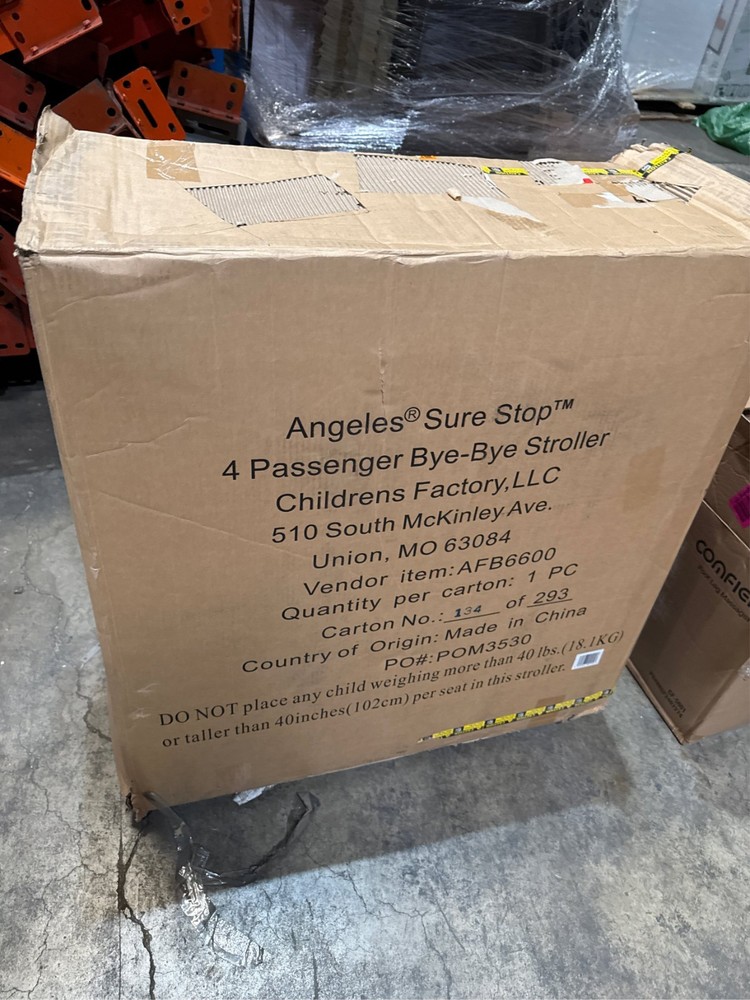 Angeles SureStop Folding Bye-Bye Stroller 4 Passenger Quad