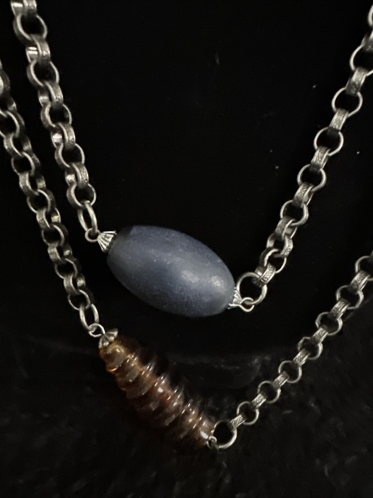 vintage silver boho necklace