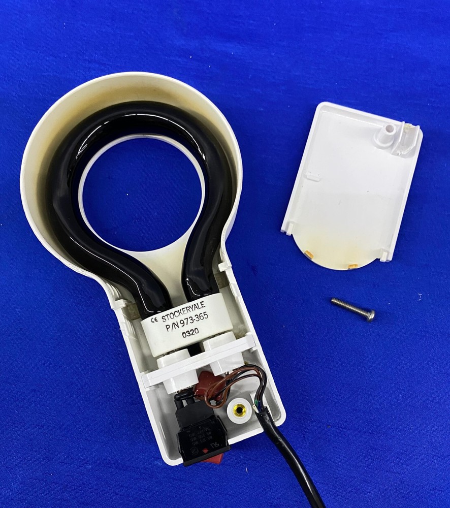 STOCKER & YALE VISION ILLUMINATOR MICROSCOPE RING LIGHT WITH 973-365 BLACK LIGHT