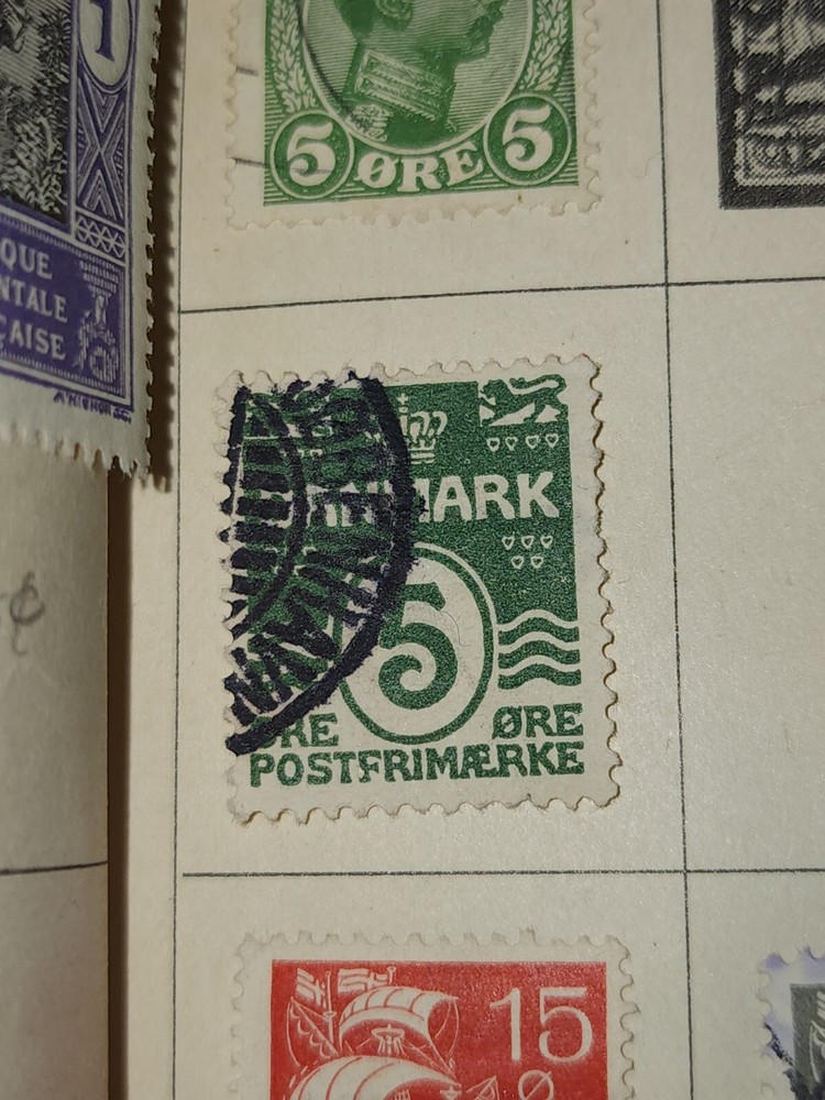 Foreign Denmark 5 Ore Stamp Used - #H211