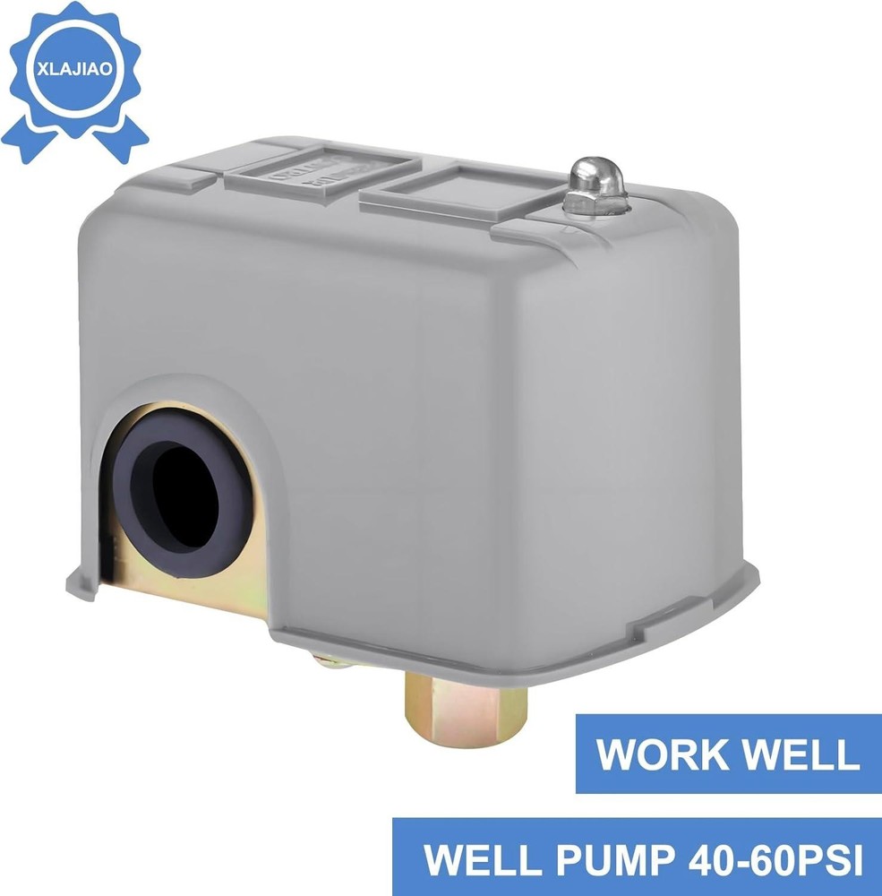 Pressure Switch for Well Pump 40-60 Psi, Water Pressure Switch Adjustable Differ