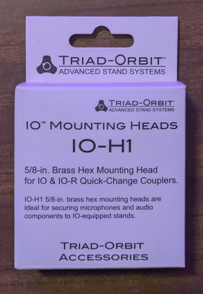 Triad-Orbit IO-H1 Quick-Change Coupler Mounting Head - Brass