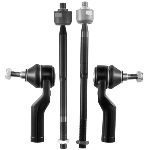 4pcs Front Inner & Outer Tie Rod Ends Kit Compatible with 2013-2018 C EV800898