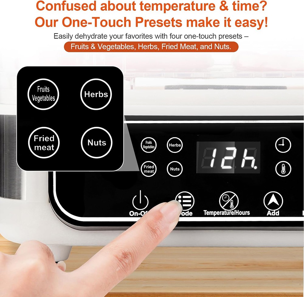 5 Trays Electric Food Dehydrator Commercial Fruit Jerky Beef Meat Dryer Machine