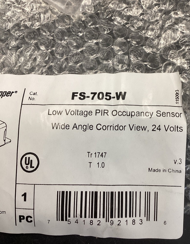 Passive Infared Sensor FS-705-W 24VDC Low Volt PIR Occupancy Sensor