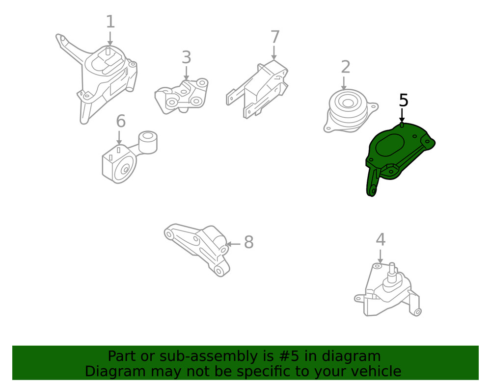 Genuine Nissan Engine Mount Support Bracket 11254-JA000
