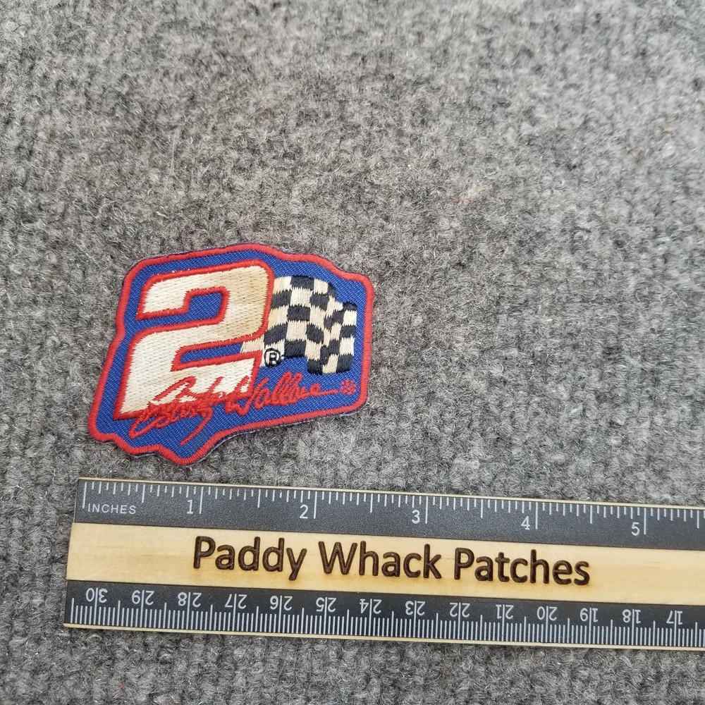Rusty Wallace NASCAR Patch Number 2 Checker Flag Racing AE0