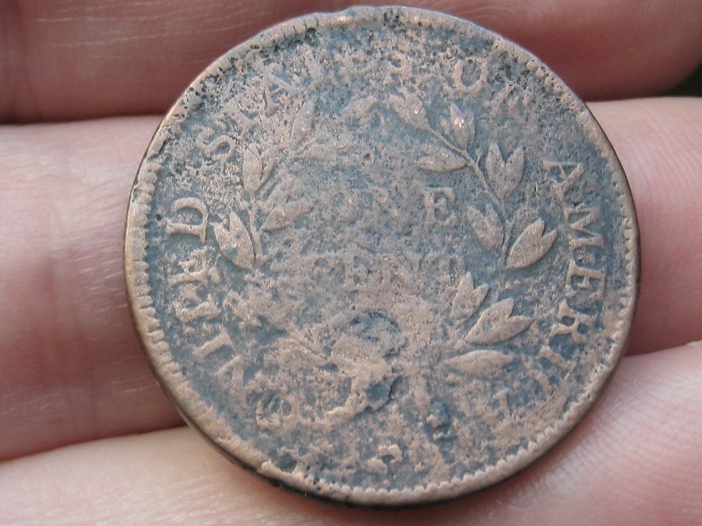 1798 Draped Bust Large Cent Penny- About Good Details